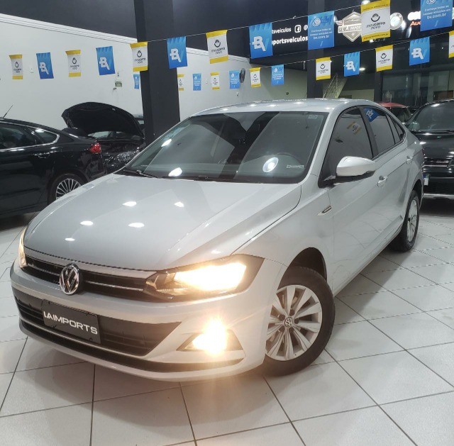 VW VIRTUS COMFORTLINE 200 1.0 TSI FLEX AUTOMATICO 2019 PRATA 35.000KM