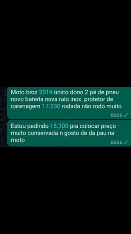 MOTO BROZ 160 2019