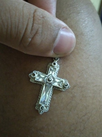 Crucifixo te prata antigo 