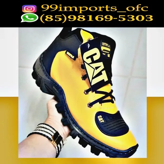 Bota Cat Usa, Calçado Infantil para Bebê Caterpillar Usado 84396459