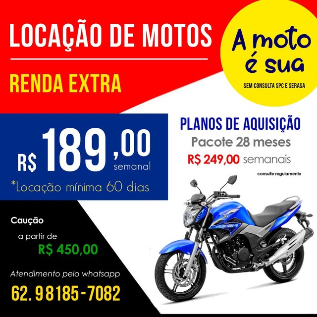 aluguel moto goiânia