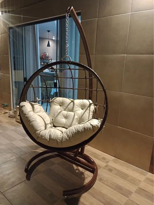 Suporte e Cadeira de Balanço em alumínio - Conforto e Estilo! - Foto 3