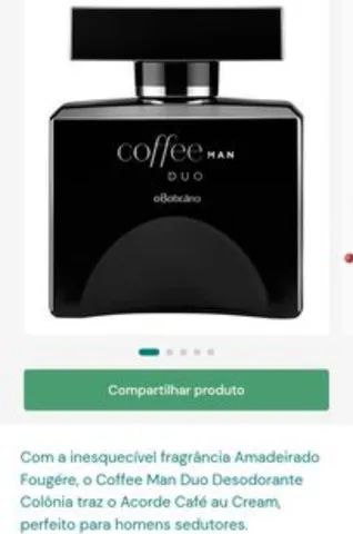 Perfume Masculino Desodorante Colônia 100Ml Coffee Man Duo