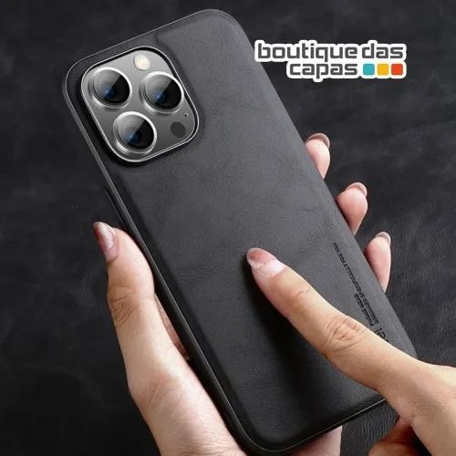 Capa case couro executive X-level iphone 15 e 15 pro max