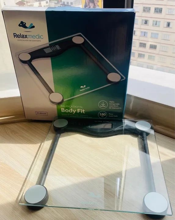 Balança Digital Body Fit Relaxmedic - 180kg - Nova - Foto 5