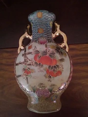 Ânfora/vaso antigo porcelana japonesa - Foto 6