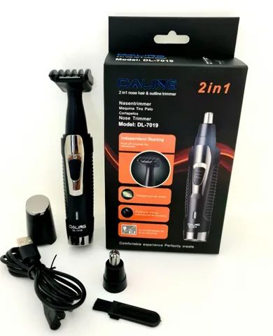 Maquina Aparador De Pelo 2 Em 1 Daling Dl-7019 14cm - Foto 4