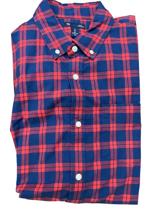Camisa xadrez vermelha e azul gap nova G veste M  - Foto 2