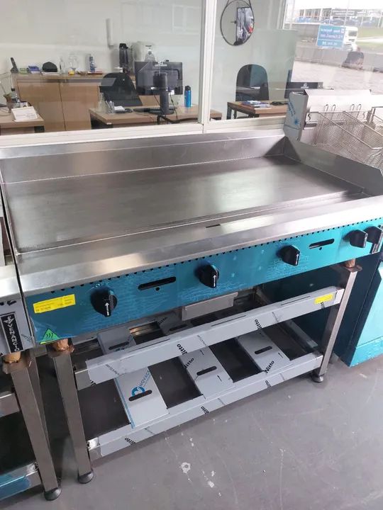 Chapa para lanches 1,20m com 19mm de espessura nova 