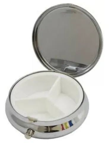 PORTA COMPRIMIDOS COM ARGOLA DE CHAVEIRO<br><br>