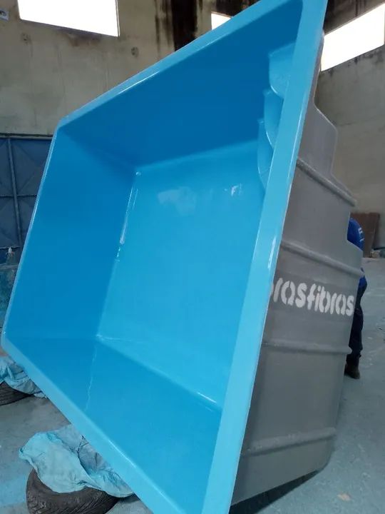 Piscina fibra 3.75x2.75x1.15 Brasfibras ® casco e equipamentos  - Foto 3