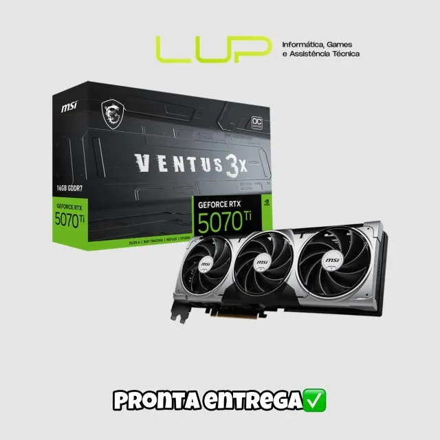 Placa de vídeo RTX 5070ti Ventus , 16GB GDDR7 - Nova lacrada (loja física)