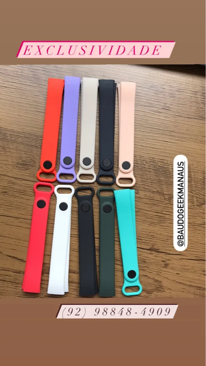 5 pulseiras Redmi Band pro