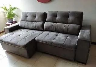 Sofá 2,30m Retrátil e Reclinável (FAZEMOS ENTREGA DF E ENTORNO)