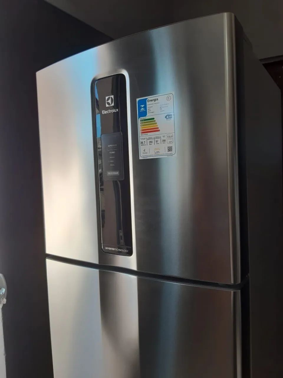 Geladeira frost free 390 litros inox 