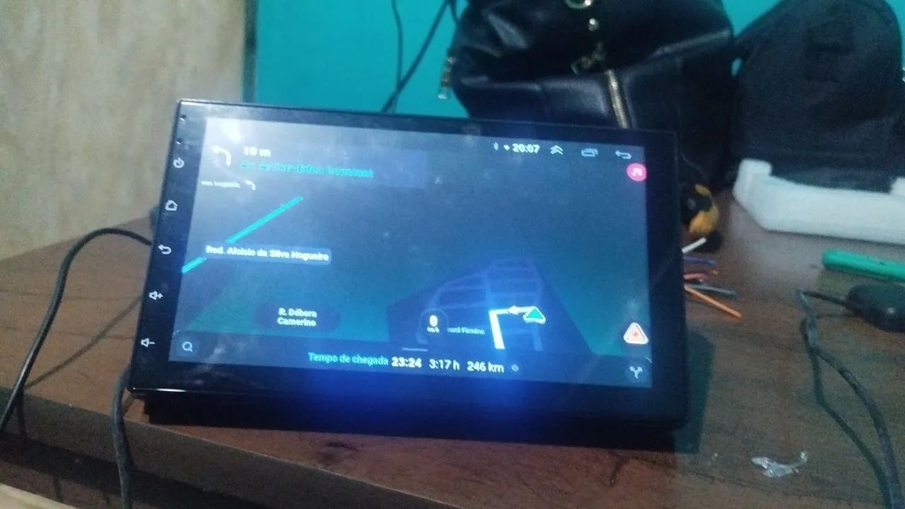 Multimídia Android 7pol 2gb/32gb Octacore rede móvel 4g - Foto 2