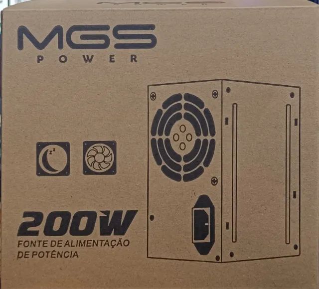 A Fonte ATX 200W MGS - nova -  para pc -  desktop