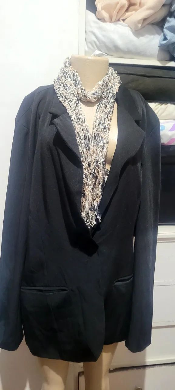 Casaco feminino c&a, preto, 52
