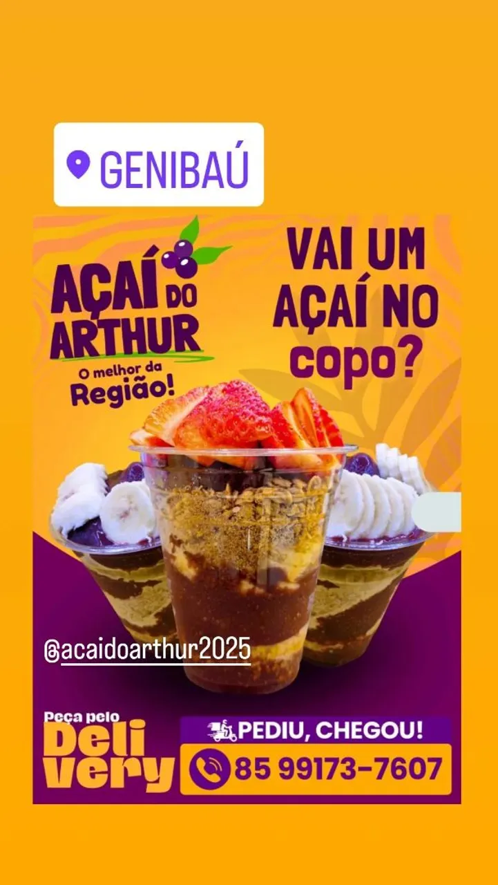 Açaí do Arthur - O melhor da região! Delivery