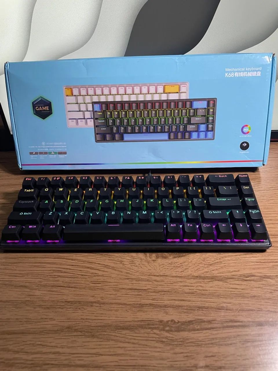 Teclado Mecânico SKYLION-K68 - Preto [Lacrado] - Foto 4