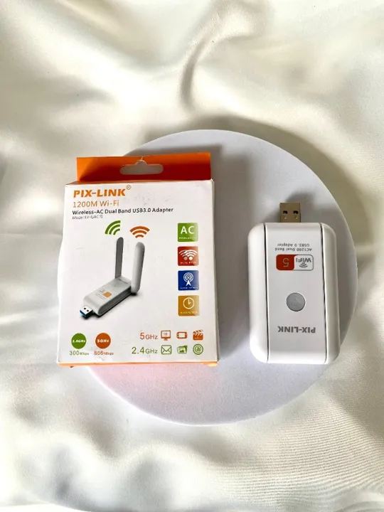 Adaptador Wifi Para Pc Usb 3.0 Pix-Link Bual Band 2.4ghz 5ghz Wireless Ac 1200m