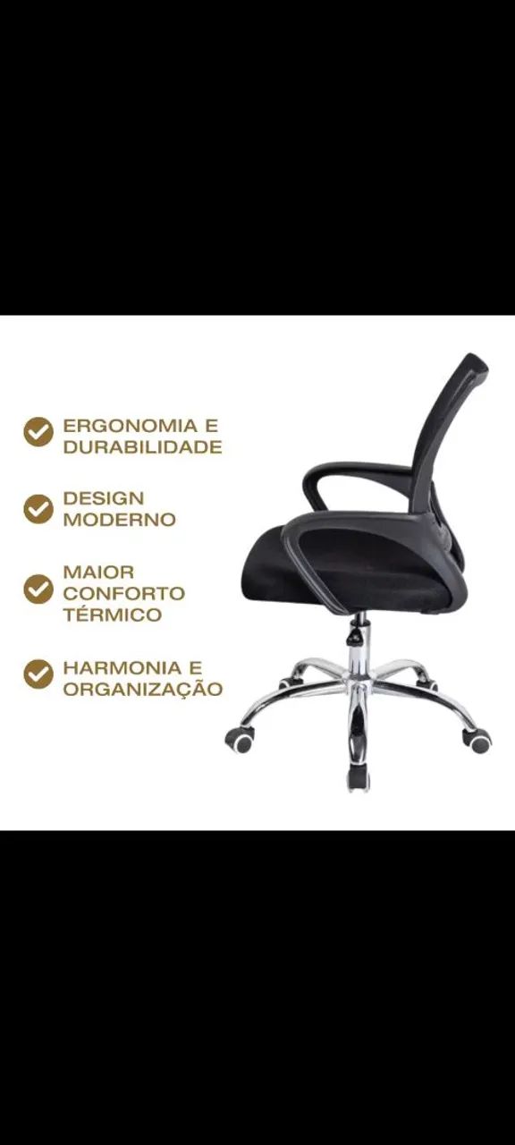 Cadeira de escritório com rodinhas  - Foto 4