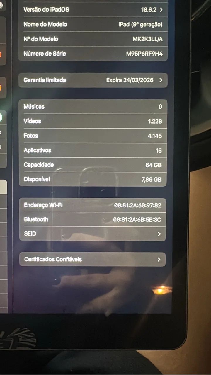 iPad 9ª geração semi novo com garantia apple - Foto 3