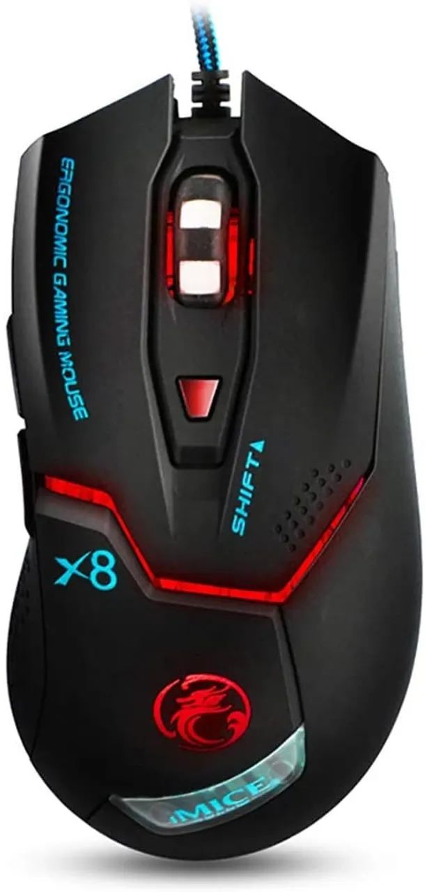 Mouse Gamer iMice X8 Gaming 3.600DPI - WZetta - Foto 5