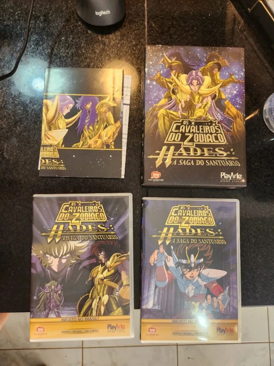 Cavaleiros do Zodíaco - Hades: Saga do Santuário (PlayArte) Box Vol 1-2 + Vol 3-4 - 4 DVDs - Foto 3
