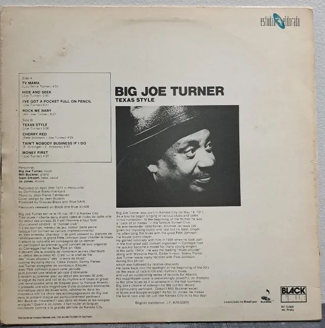 Disco de Vinil LP Big Joe Turner Texas Style - Foto 2