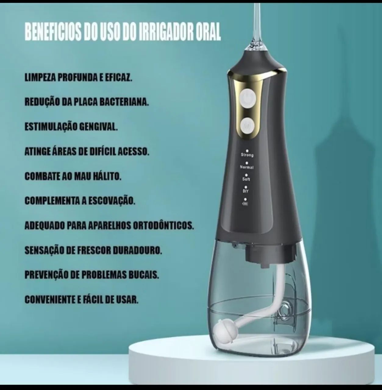 Irrigador Oral Portátil para Limpeza Profunda dos Dentes - Foto 2