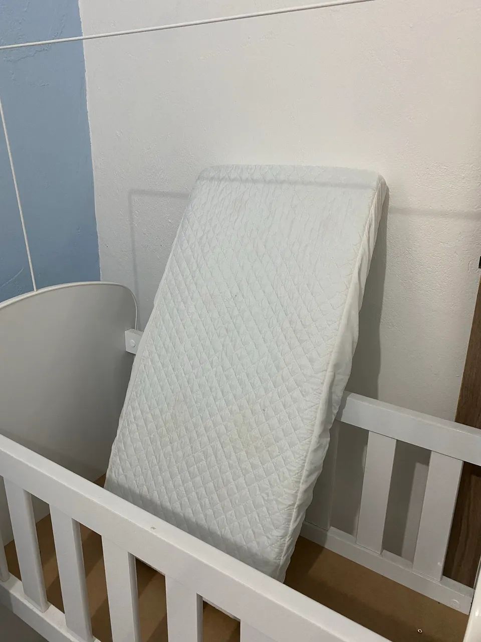 Mini Berço + Colchão + Capa Impermeável 64168524924418122