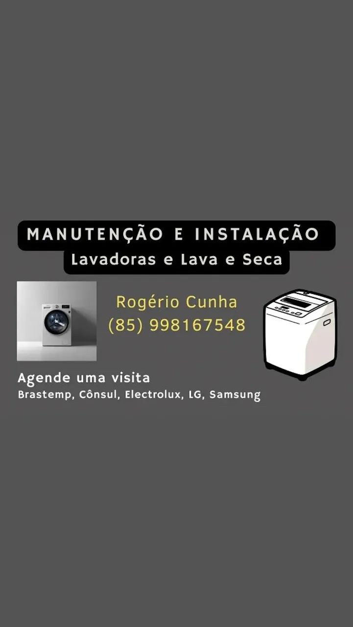 Manutenção e instalação de máquinas de lavar 