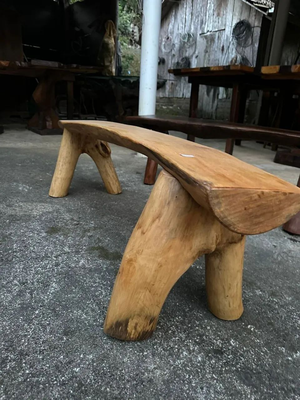 Banco rústico de madeira maciça  - Foto 2