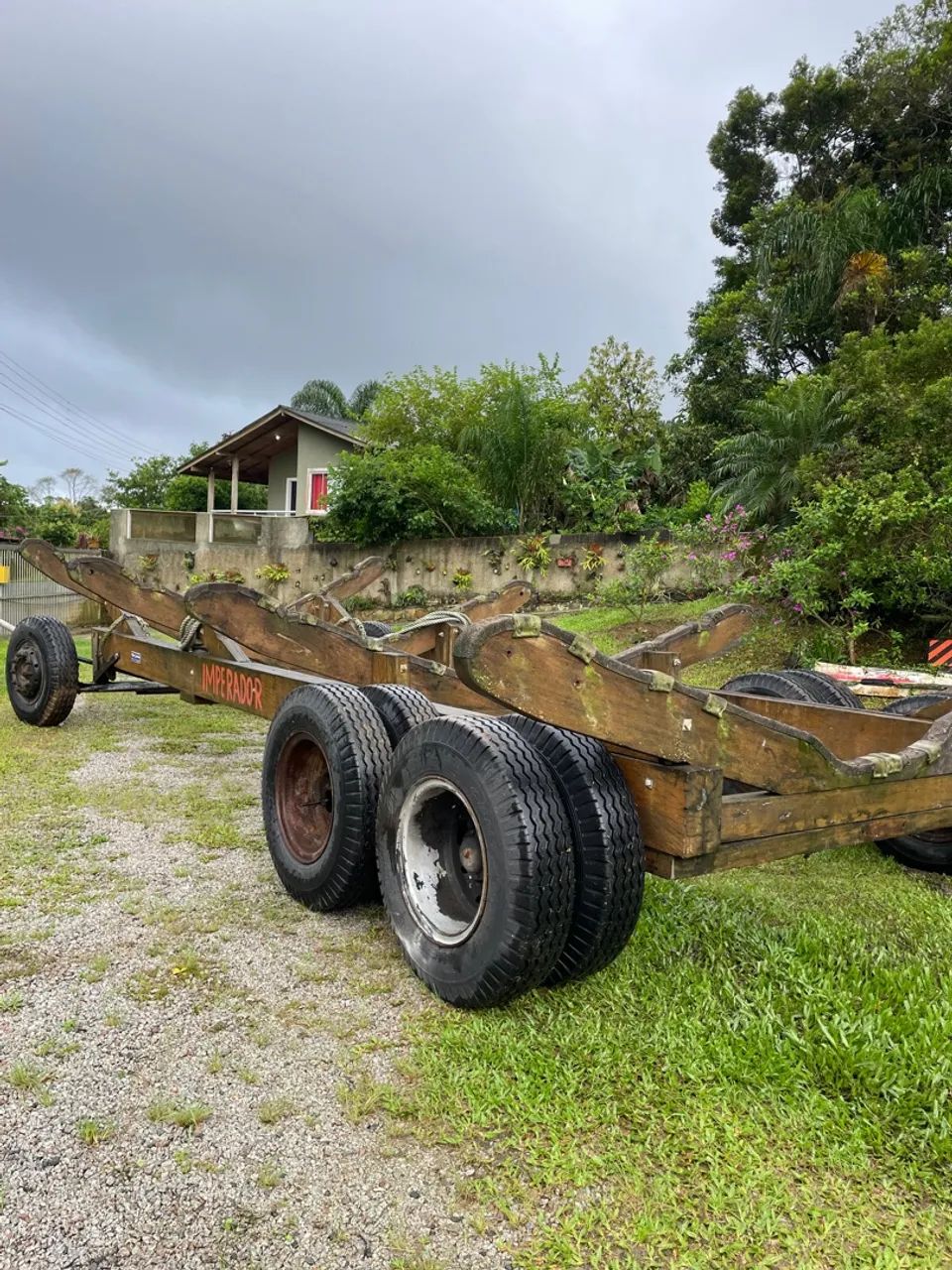Carreta de Encalhe em madeira - Foto 4