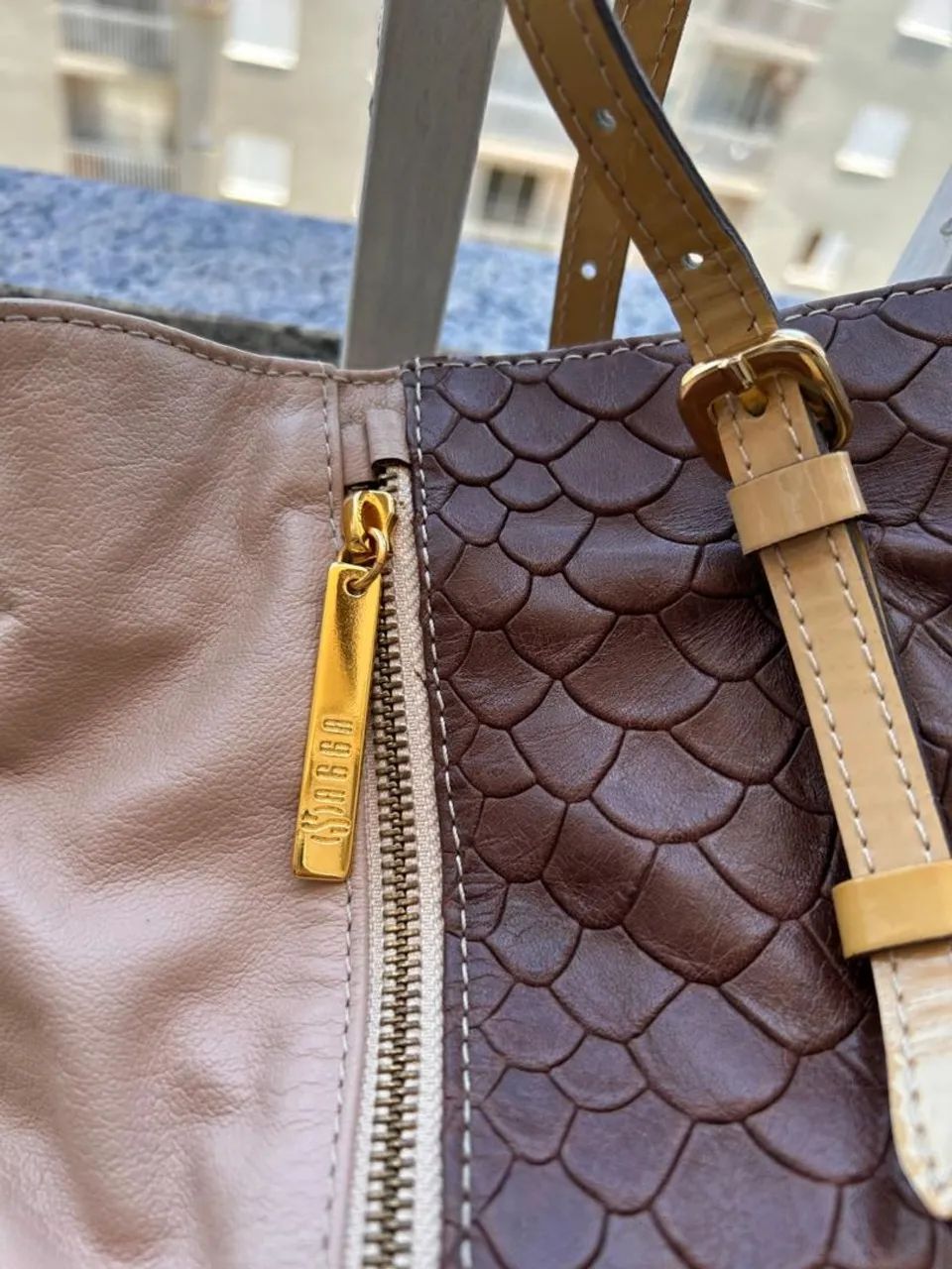 Bolsa de couro / Sagga. - Foto 3
