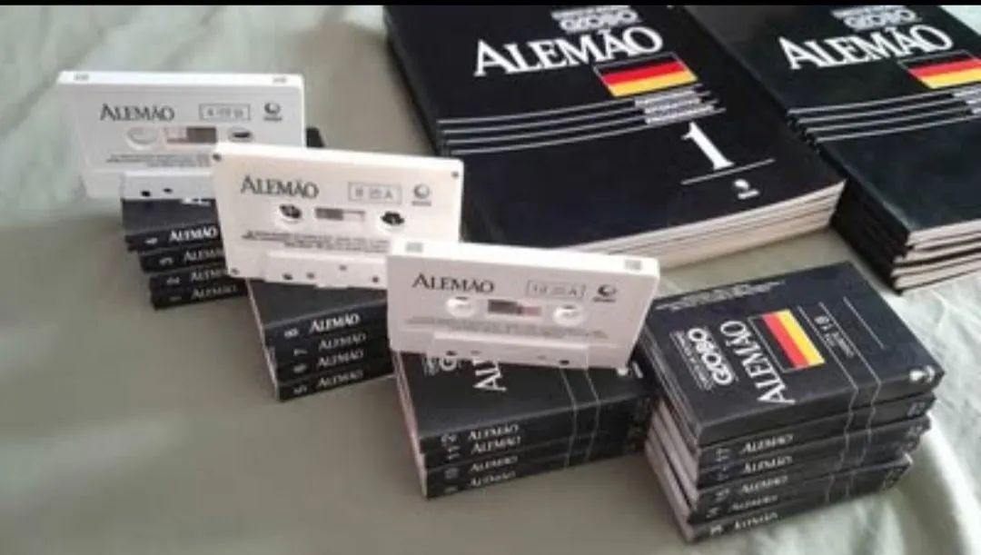 Curso Alemão com apostilas e fitas K7