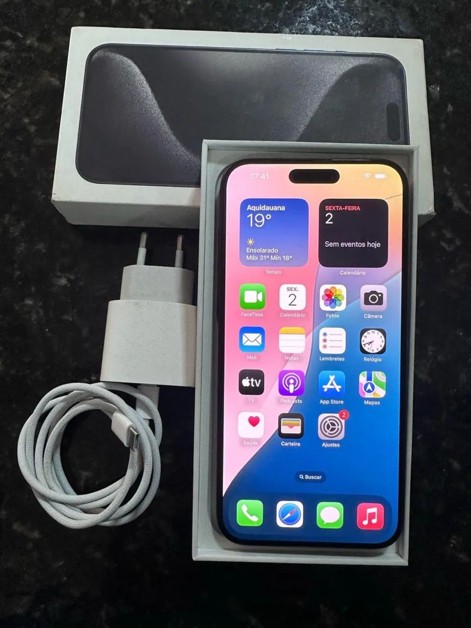 iPhone 15 pro Max 256 na garantia da Apple  - Foto 3