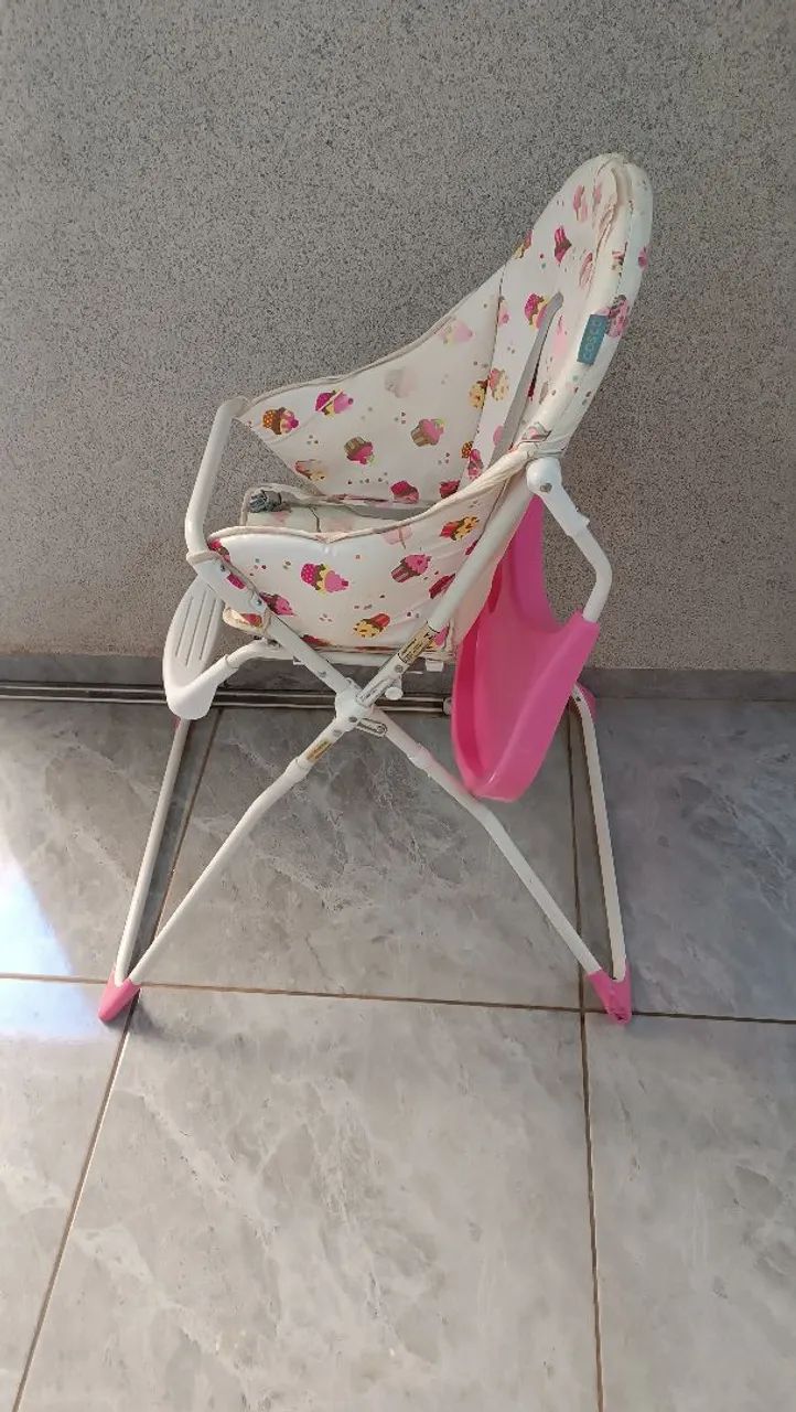 Cadeirinha de Alimentação Cosco rosa Banquet Cupcake  - Foto 3