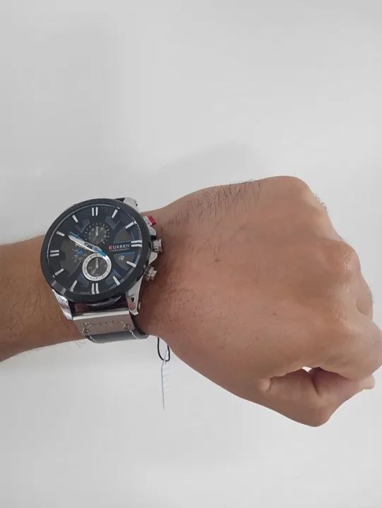 RELÓGIO CURREN DELUXE NIGHT - ORIGINAL - IMPORTADO - CAIXA EM AÇO INOX - EM JOÃO PESSOA/PB - Foto 3