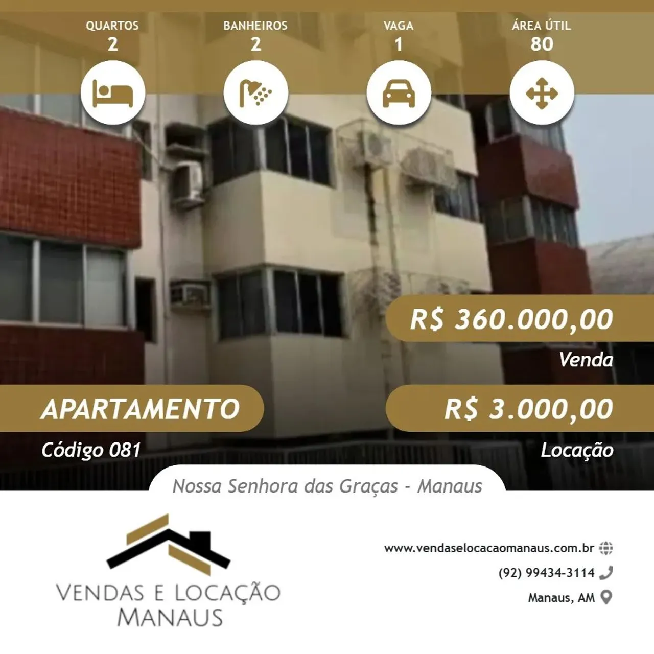 Aluguel R$ 3.000,00 Ou Venda R$ 360.000,00 Condomínio Edifício Luxor Residence Vieiralves