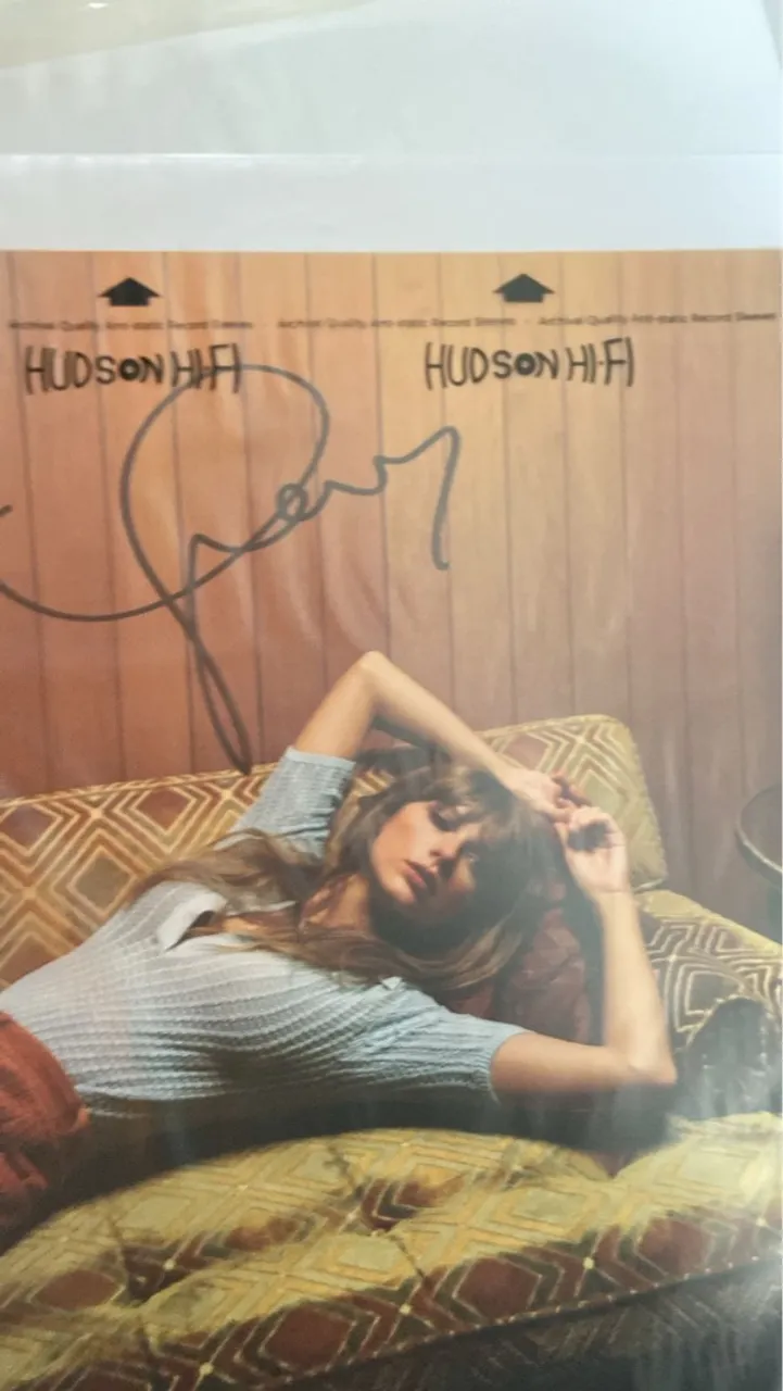Taylor Swift - vinil autografado (Midnights | Moonstone Blue)