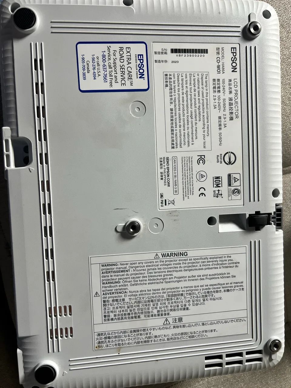 Projetor Epson64297493052803123