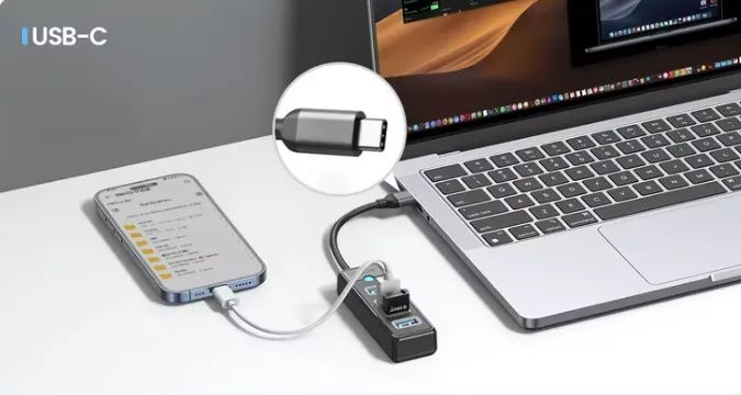 Hub Orico 4 portas Usb 3.0 5gbp Promoção - Foto 4