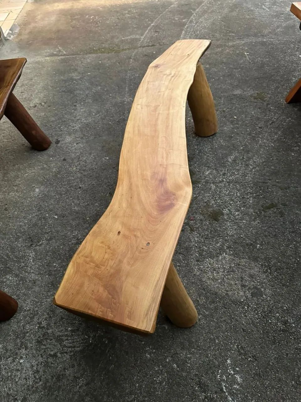 Banco rústico de madeira maciça  - Foto 3