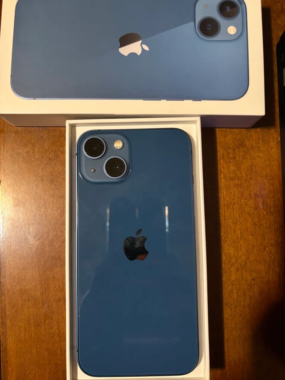 iPhone 13 256gb azul (impecável e com 3 meses de garantia pela