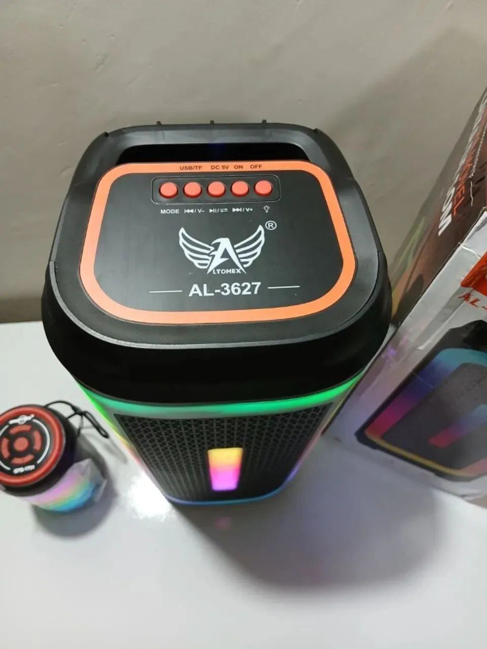 Caixa de Som Bluetooth 50W com Led RGB - Foto 5