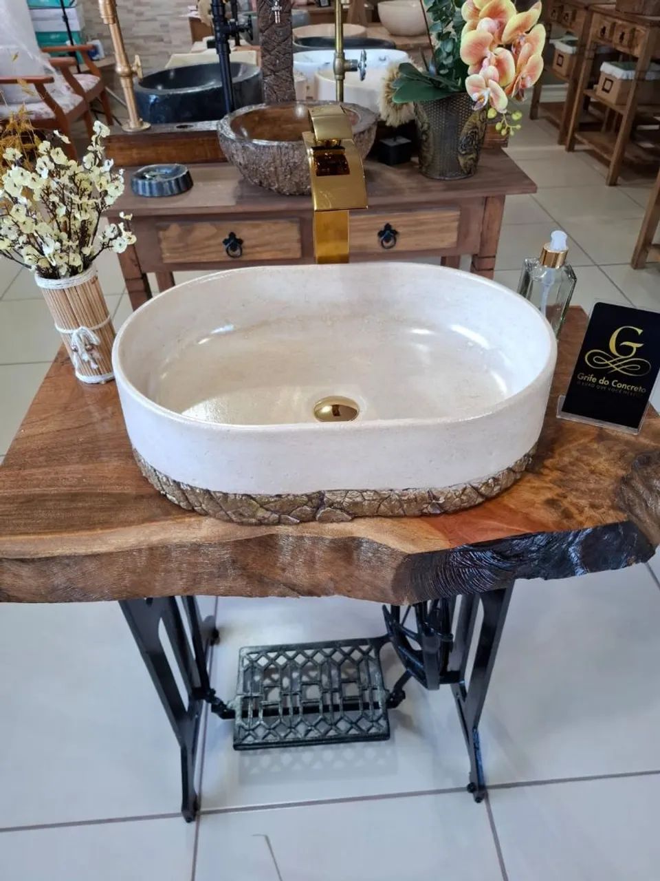 Cuba/Pia de Concreto com Design Exclusivo - Foto 5
