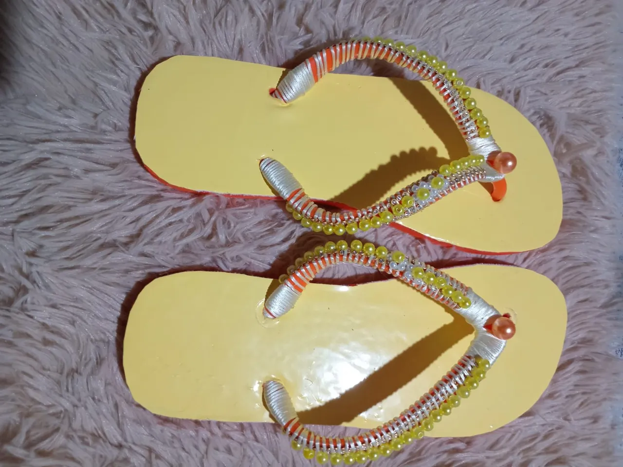 Sandálias Havaianas Artesanais Amarelas