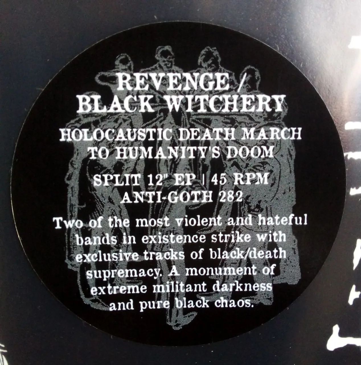 Black Witchery / Revenge - Holocaustic Death March to Humanity's Doom (Split MLP) 2015 - Foto 2